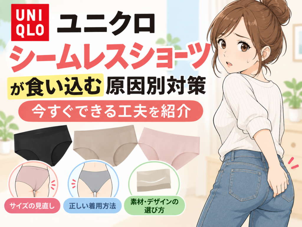ユニクロシームレスショーツ食い込む